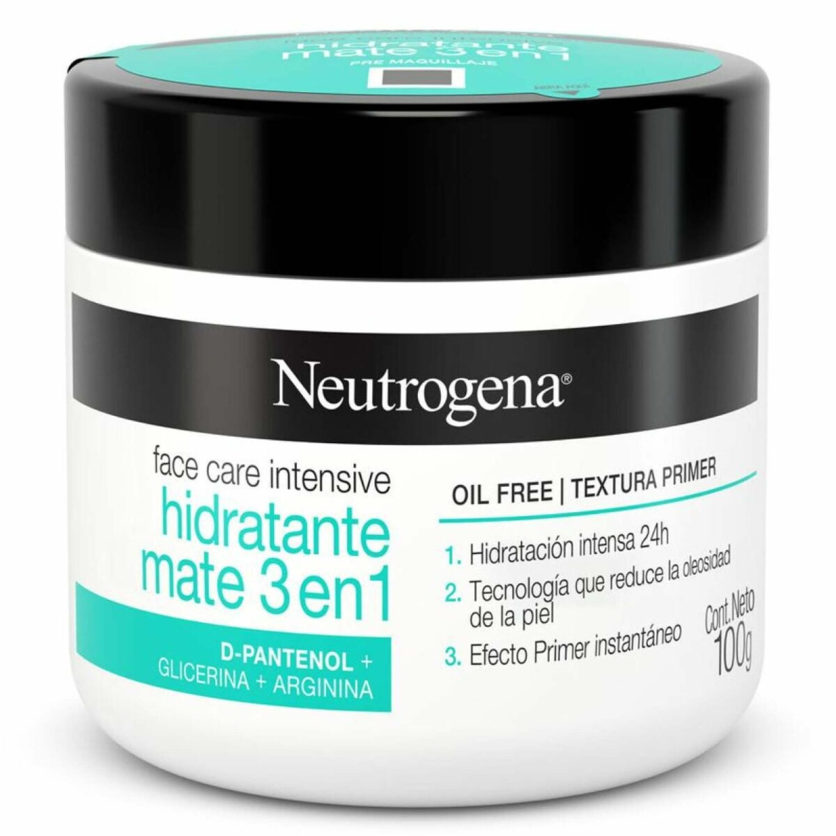 Crema Neutrogena Face Care Hidratante Mate 3en1 100g 