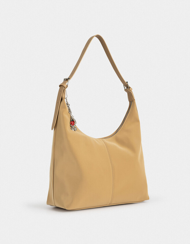 Saca Cartera Saca Con Charm - Marron Beige