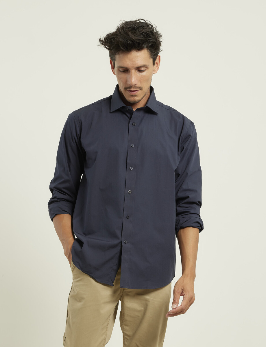 011683 CAMISA VESTIR HARRINGTON LABEL Azul Oscuro
