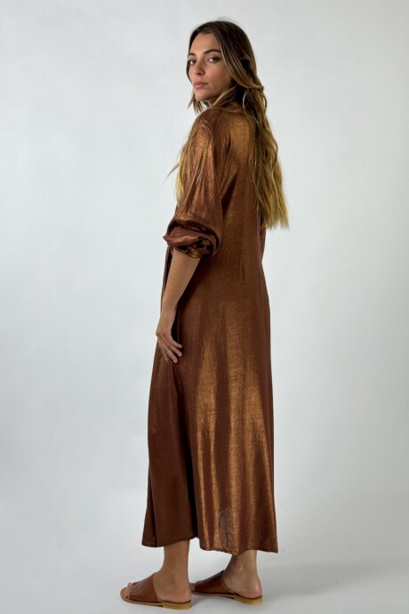 VESTIDO COGNAC Cobre