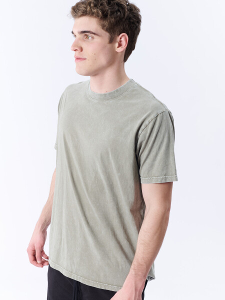 Remera Lavada Gris