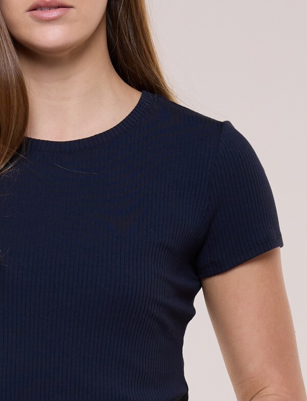 Remera Básica Ribs MARINO