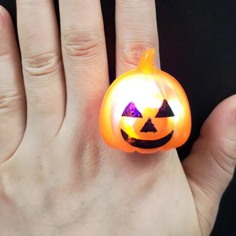 Anillos infantiles Halloween temáticos Naranja