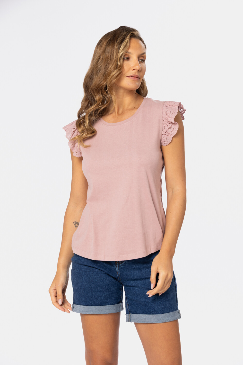 REMERA VOLADOS LISA Rosado