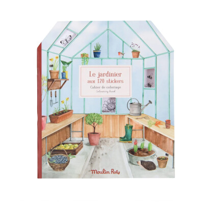 Libro Manualidades para cortar, rascar y pegar El Jardinero Moulin Roty Libro Manualidades para cortar, rascar y pegar El Jardinero Moulin Roty