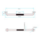 AGARRADERA ACERO INOXIDABLE METAL SATINADO CROMO 76.2CM CROMO