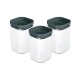 Set x3 Pote hermético 1L GRIS