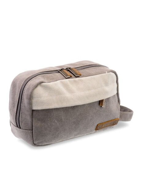 NECESSAIRE DE LONA BICOLOR Negro