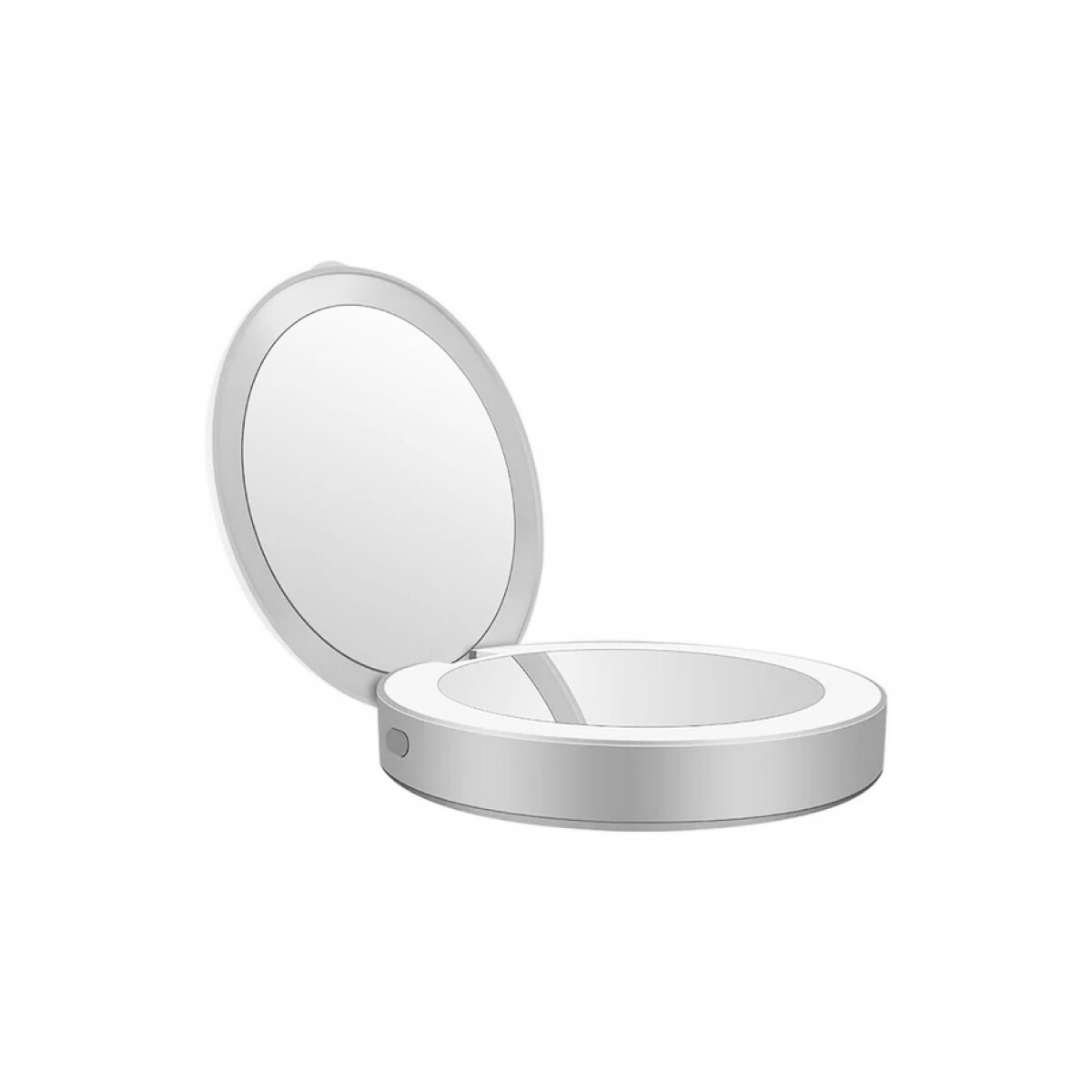 Espejo plegable con luz led ideal para cartera - Blanco 