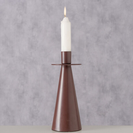 CANDELABRO 208517 SMALL METAL ROJO BORDEAUX