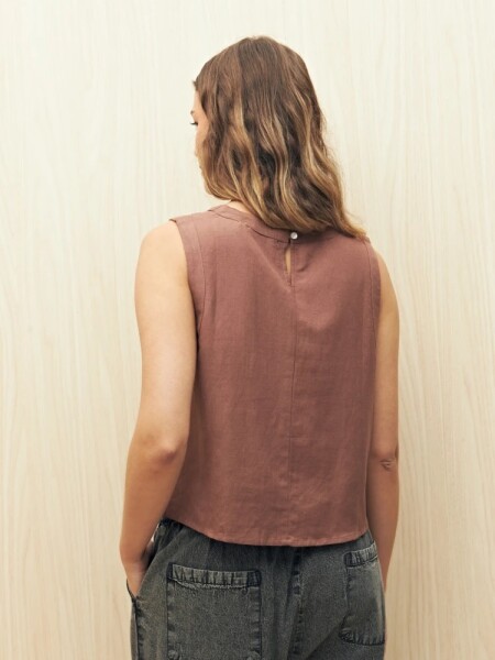 BLUZA ALLIE BEXTOR MARRON