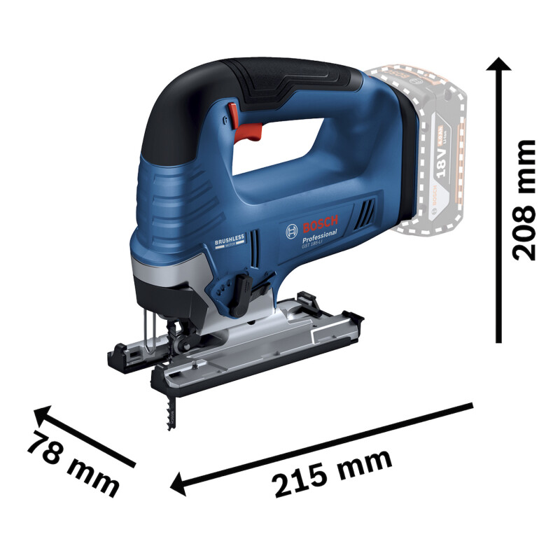 Sierra caladora inalámbrica Bosch GST 185-LI 18V SB 1 año / Bosch Unica