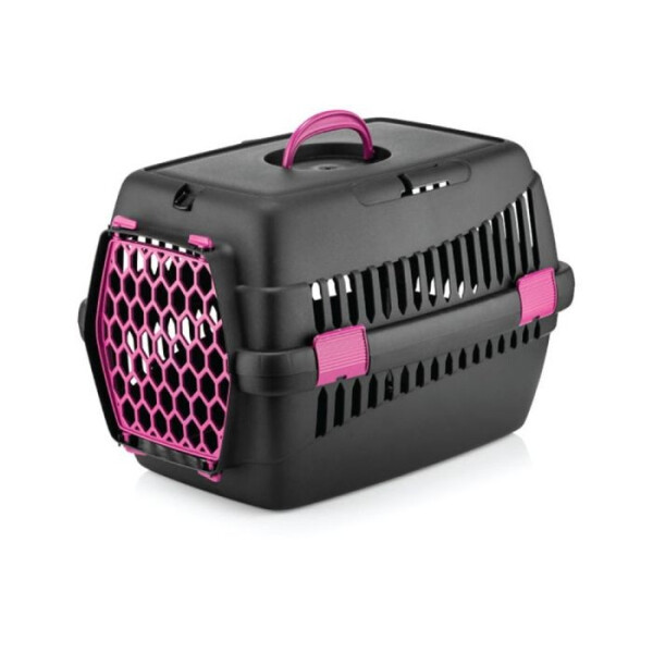 5097 - PET CARRIAGE BAG MEDIUM BLACK BLACK/FUSCHIA 5097 - PET CARRIAGE BAG MEDIUM BLACK BLACK/FUSCHIA