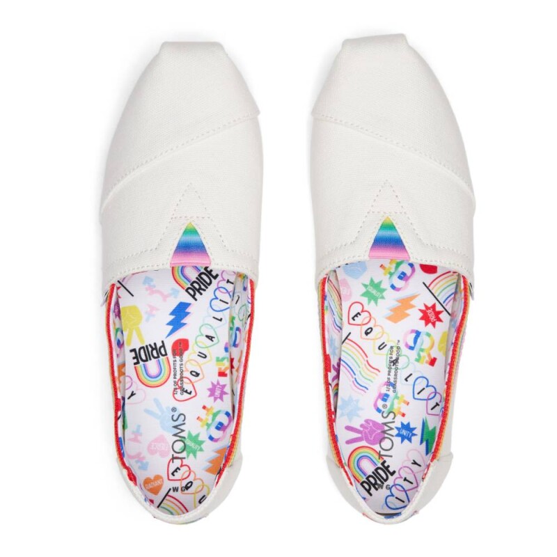Canvas Rainbow Webbing - Hombre White