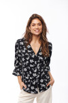 BLUSA AIME ESTAMPADO NEGRO Y BLANCO