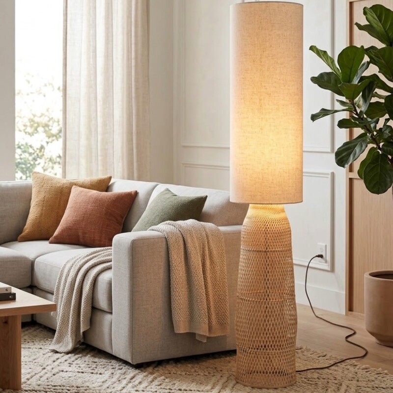 LAMPARA BEIGE 30X150CM Unica