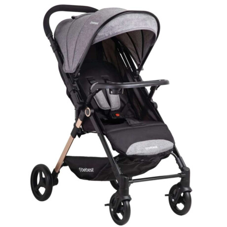 Coche City Manillar Reversible Y Plegado Compacto Con Una Mano Gris