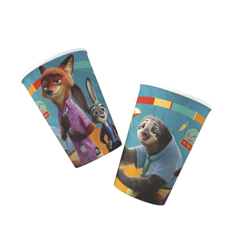 Cotillón Vaso Descartable x 8 Zootopia U