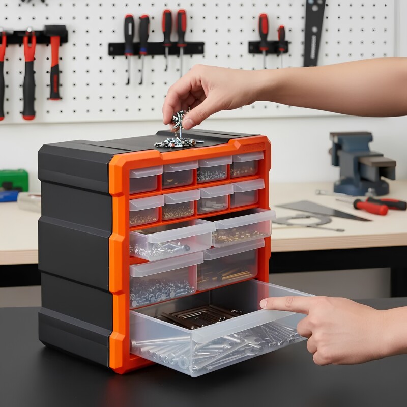 Gavetero Organizador Tactix 12 Cajones 26cm x 27cm x 16cm Gavetero Organizador Tactix 12 Cajones 26cm x 27cm x 16cm