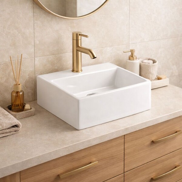 BACHA DE APOYO 33,5 X 29 X 11,5 CM - BLANCA BACHA DE APOYO 33,5 X 29 X 11,5 CM - BLANCA