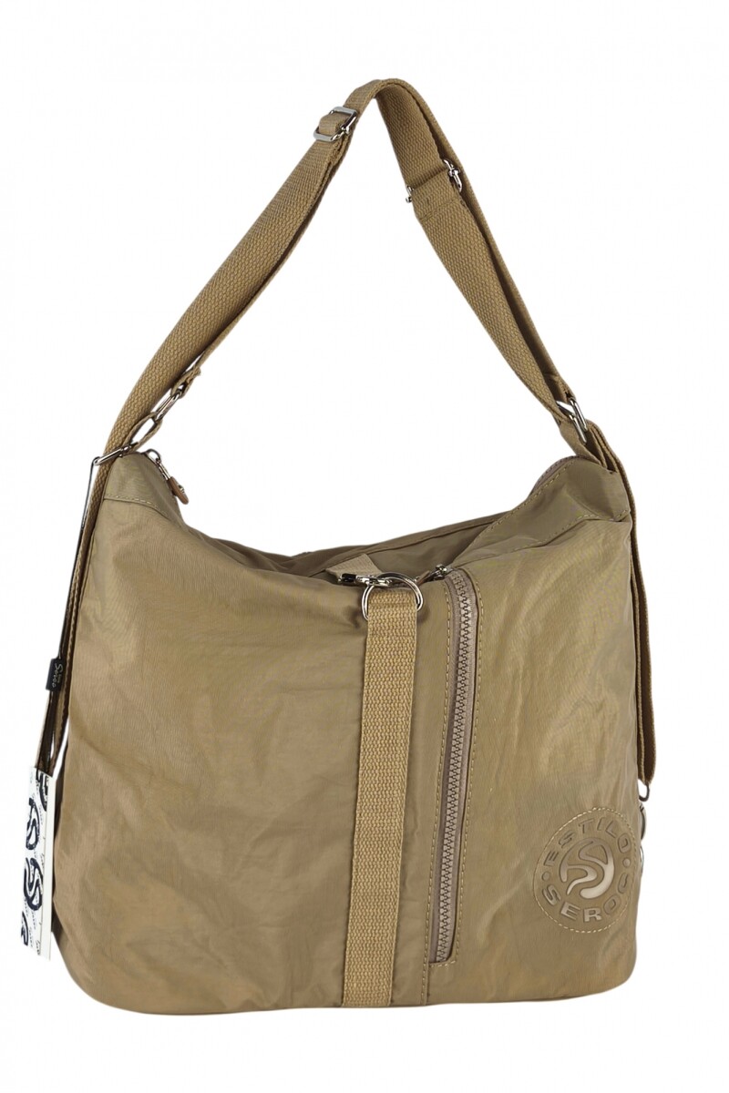 Bolso cartera mochila Beige