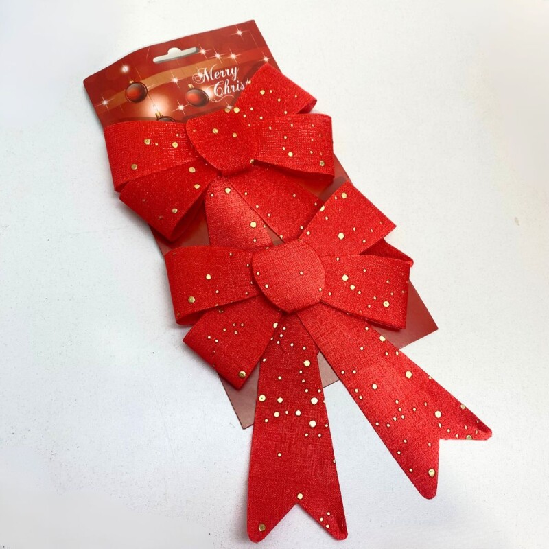 Set Moñas Navideñas x2 Rojo