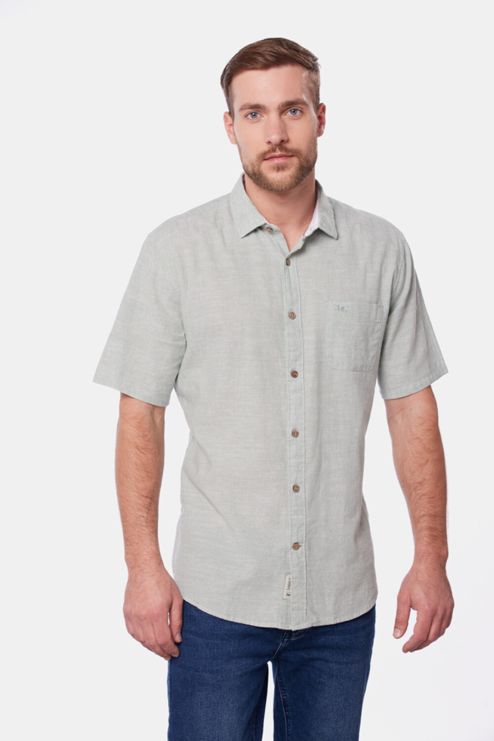 CAMISA DE LINO Verde