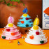 Jugete Interactivo Torre 4 Pisos Pelotas Gatos Pistas Color Variante Blanco