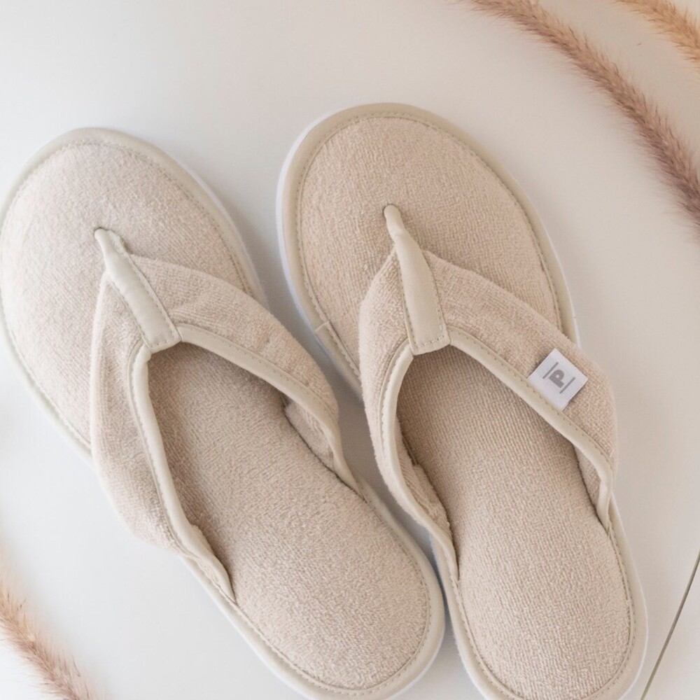 Zapatilla de Cama Velour Beige XXG