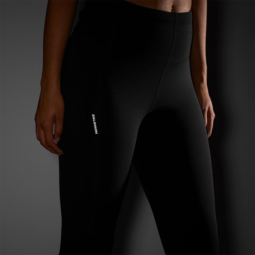 Salomon Calza ShKout core tights 28" W para Mujer - Negro Negro