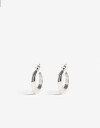 Aros Argollas Metal Argollas De Metal Plateado - Plateado