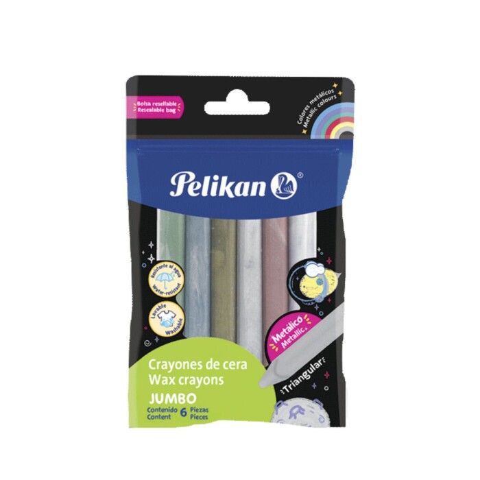 PELIKAN PELICRAYONES JUMBO METAL CJ X 6 única