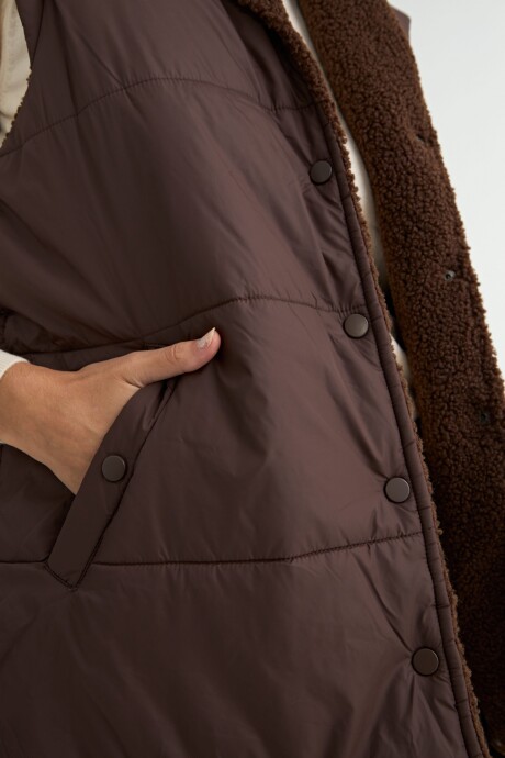 CHALECO SHERPA NOEMIE Chocolate