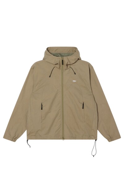 OBEY SOTA SHELL JACKET Marron