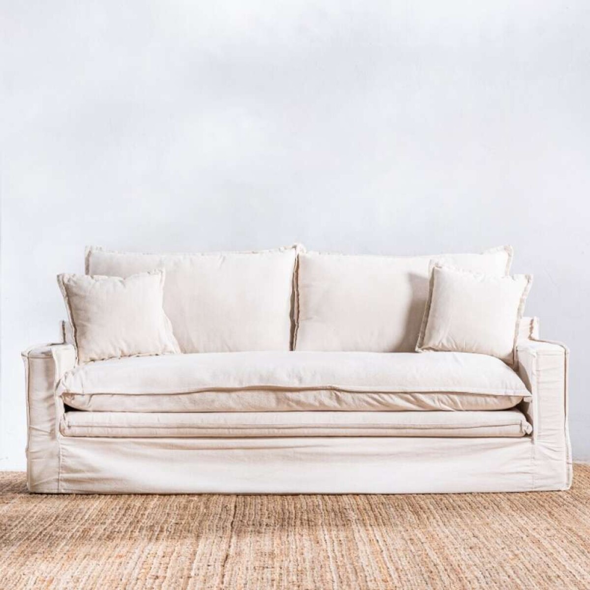 Sillón Tessa 3 Cuerpos Crudo 