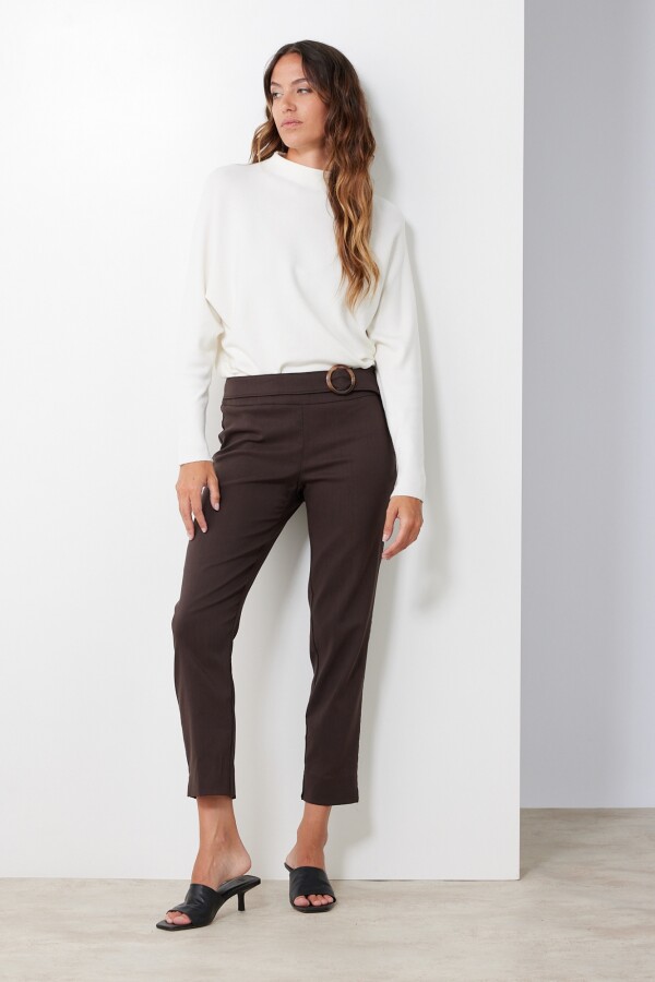 Pantalon Cinto MARRON