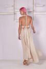 VESTIDO LARGO Crema
