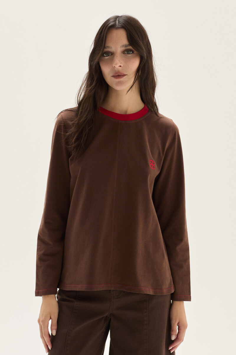 Remera Marigold Chocolate