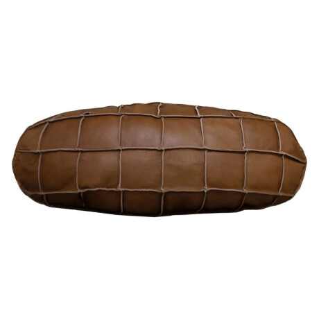 Almohadion Cuero 76x35cm oval grande Marron