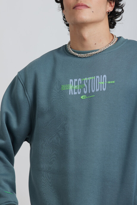 SWEATER RECS DIXIE Azul Piedra