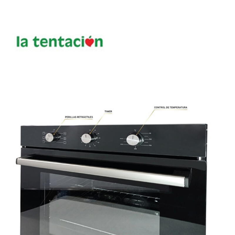 Horno Empotrar Convección Eléctrico Petra 71 L Negro Clase A Horno Empotrar Convección Eléctrico Petra 71 L Negro Clase A