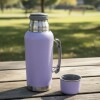 Termo Comet De Acero Inoxidable Con Manija 1 L Para Bebidas Frías Y Calientes Lila