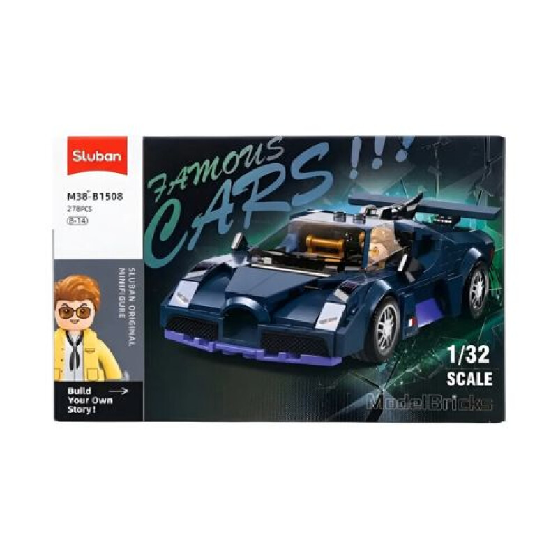 Sluban ModelBricks Famous Cars - Azul Marino Sluban Modelbricks Famous Cars - Azul Marino