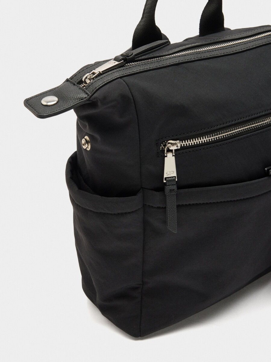 Mochila De Nylon Para Portátil 13" negro
