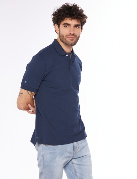 REMERA POLO PIQUE Azul