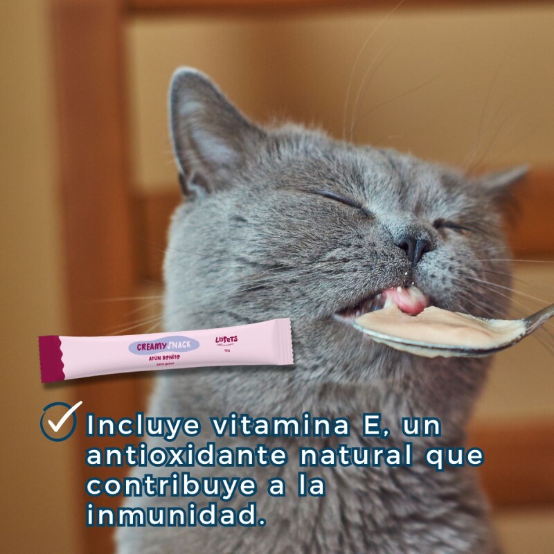 PURÉ LOPETS CREAMY SNACK GATO ATUN 60 GRS PURÉ LOPETS CREAMY SNACK GATO ATUN 60 GRS