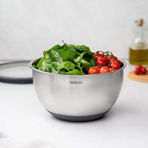 Bowl acero inox tapa y base de silicona 5.0lt TF0314