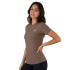 TSHIRT FEM POLY/SPX EVERLAST MEADOW RD W7 BROWN