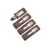 Broche pinzas bordó rectangulares x4 Broche Pinzas Bordó Rectangulares X4