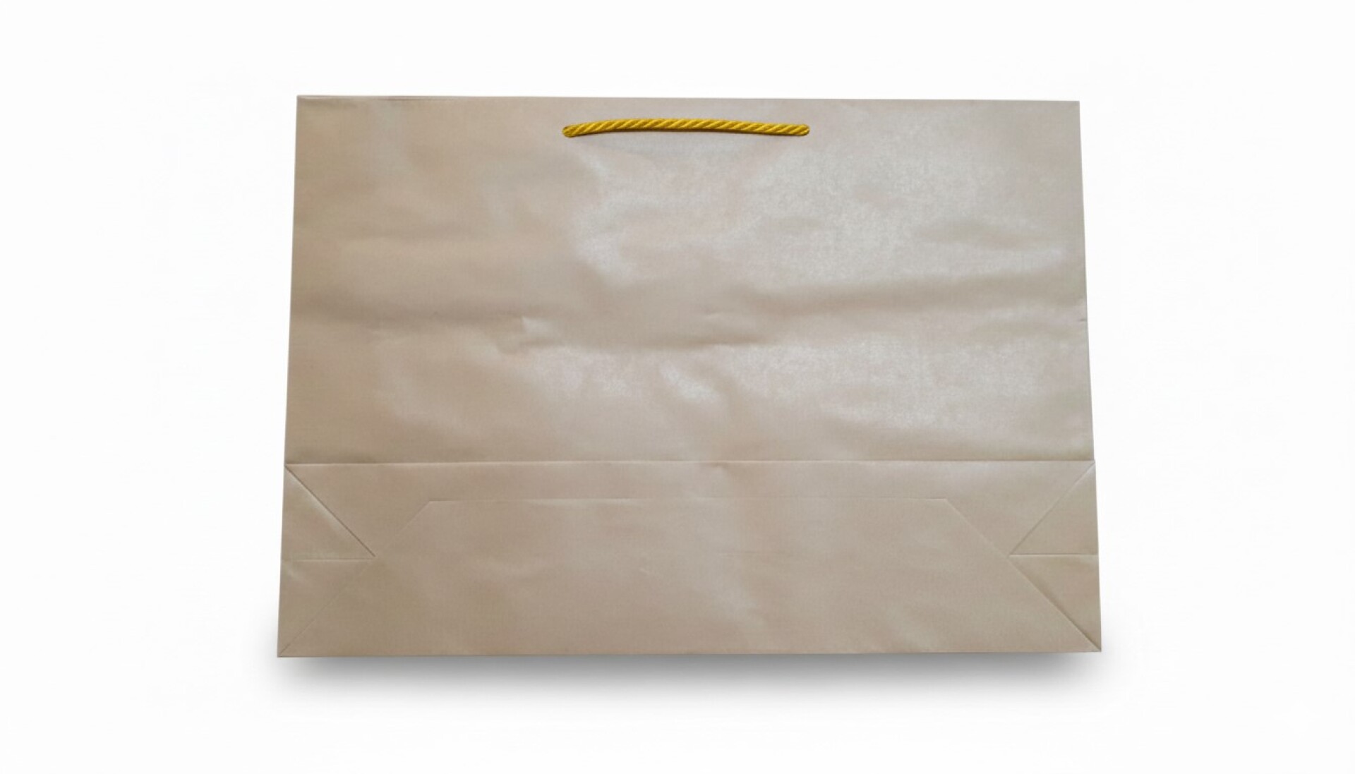 BOLSA PAPEL APAISADA Con ASA CORDON 45X32-KRAFT 